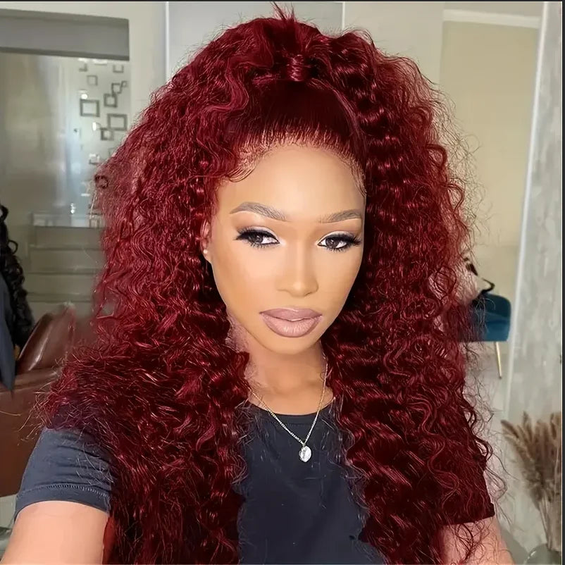 Deep Wave Bob Wig Human Hair Lace Front Short Curly