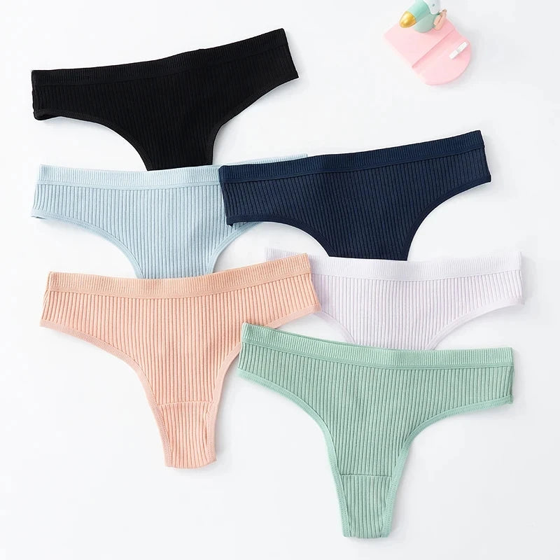 Women's Cotton Low Waist Briefs 3Pcs Set