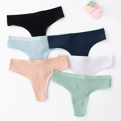 Women's Cotton Low Waist Briefs 3Pcs Set