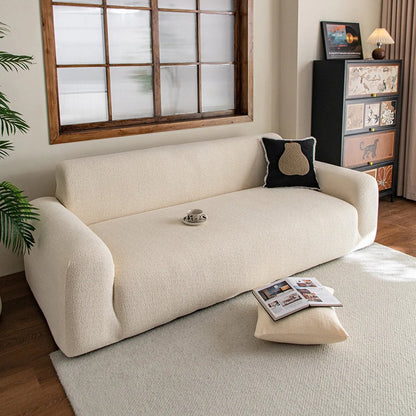Adjustable Velvet Sofa Cover for L Shape Couch