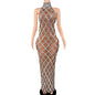 Sparkly Rhinestones Sleeveless Evening Dress for Women