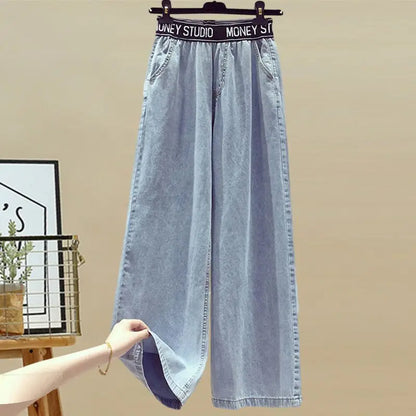 Chiffon Shirt and Jeans Two Piece Set for Women
