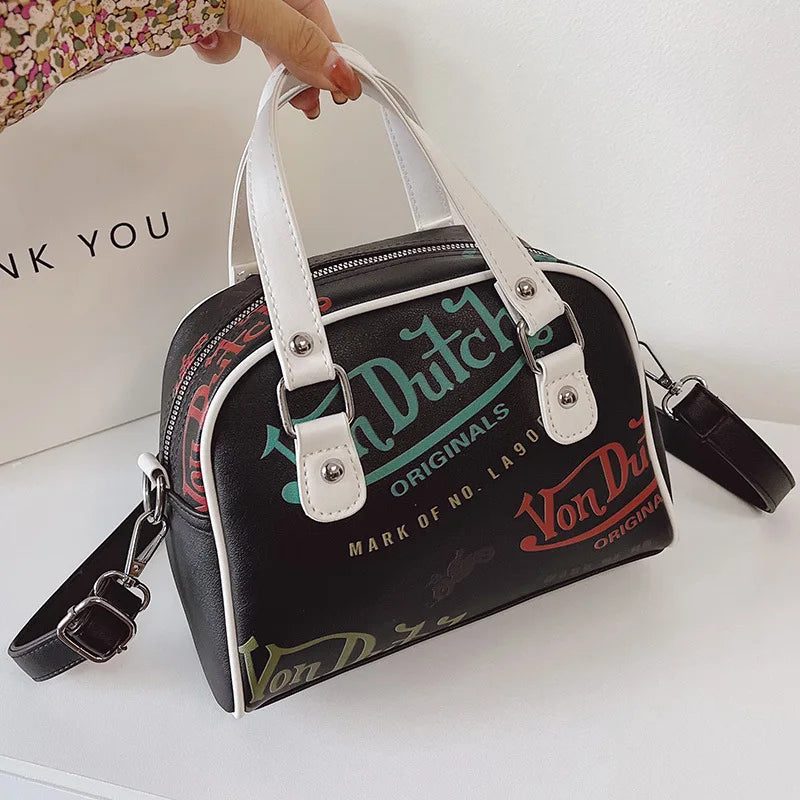 Large Capacity Crossbody Bag for Women Retro Design