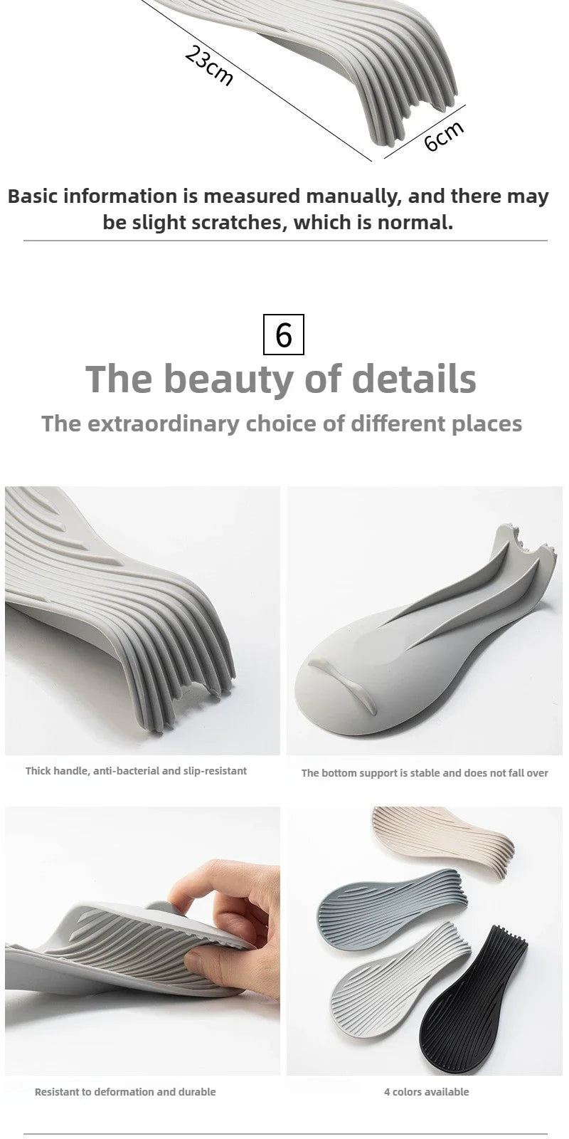 Silicone Spoon Holder and Kitchenware Tray
