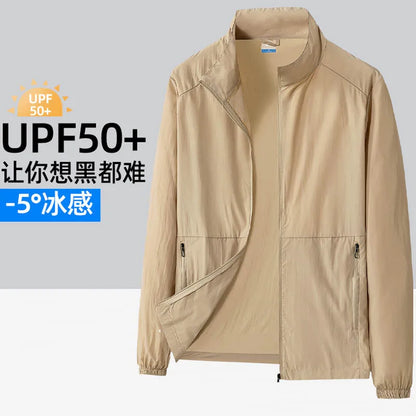 Oversize 7XL 8XL UV Protection Lightweight Jacket Men