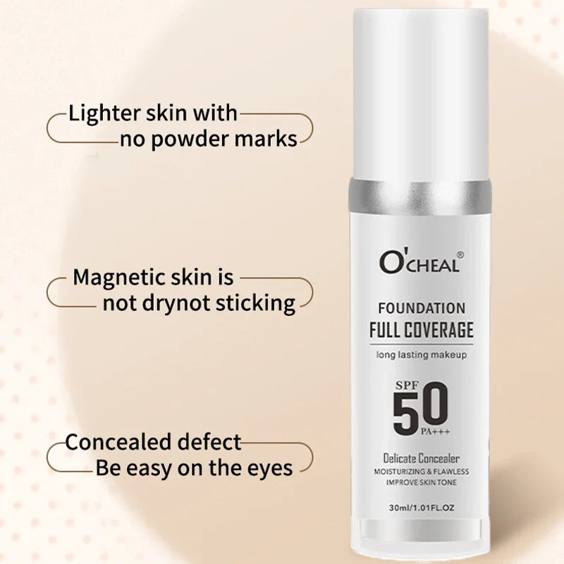 Color Changing Foundation Concealer Long Lasting Moisturizing