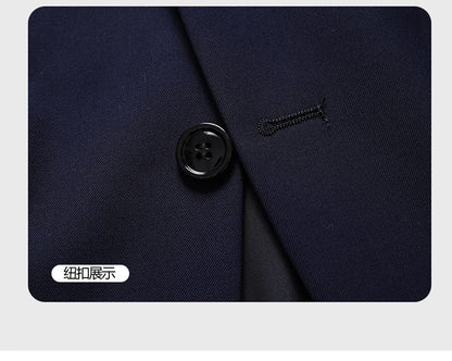 Men's Solid Color Blazer Jacket for Business and Weddings