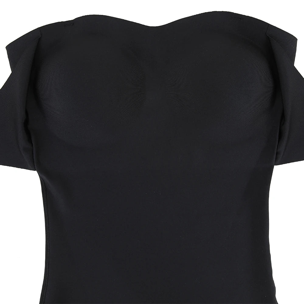 Strapless Bodysuit Tummy Control Shapewear Black S-4XL