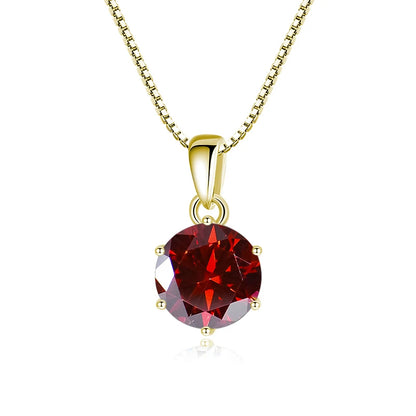 Moissanite Pendant Necklace 925 Sterling Silver Women