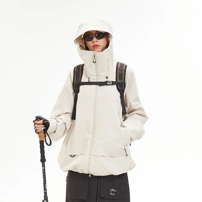 CHRLCK Waterproof Hiking Jacket Unisex Spring Autumn