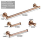 Brushed Rose Gold Metal Bath Hardware Set