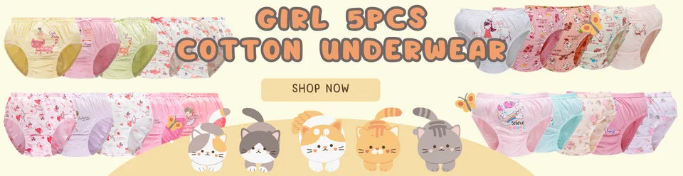 Floral Cotton Briefs for Girls 2-11 Years