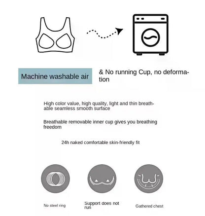 Plus Size Front Closure Sports Bra for Women