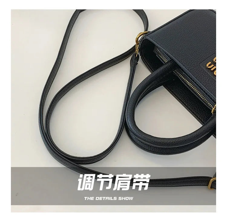 Women's Small Square Nylon Shoulder Bag for Mobile Phone