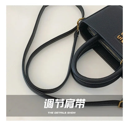Women's Small Square Nylon Shoulder Bag for Mobile Phone