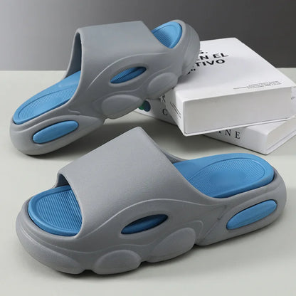 Men's Summer Platform Slides EVA Non-slip Beach Shoes