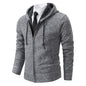 Men's Fleece Zipper Cardigan Casual Sports Coat