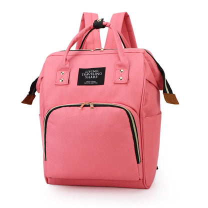 Large Capacity Canvas Diaper Bag Backpack