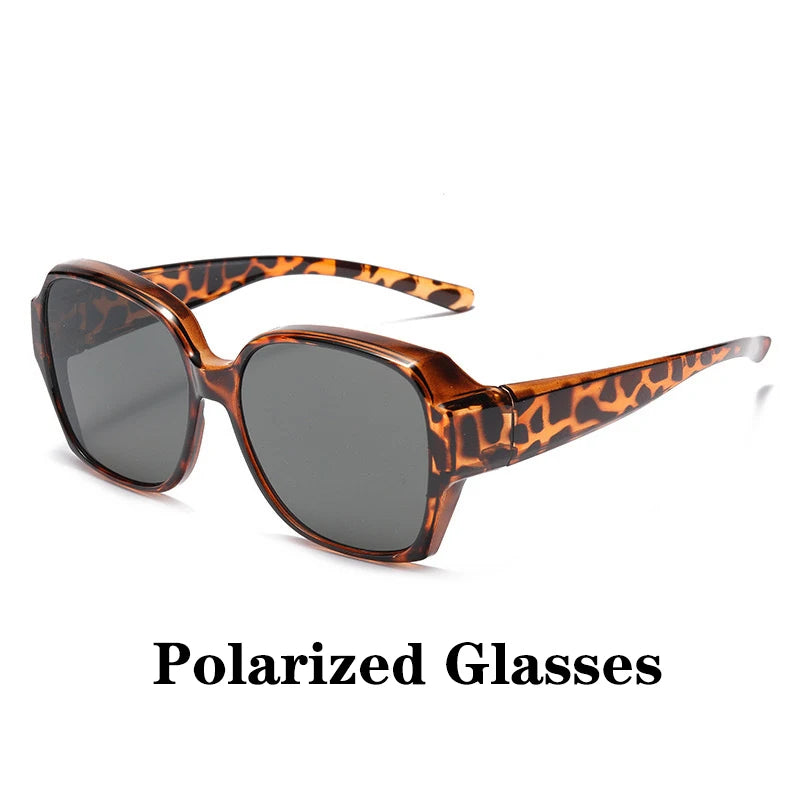Round Polarized Sunglasses for Prescription Glasses
