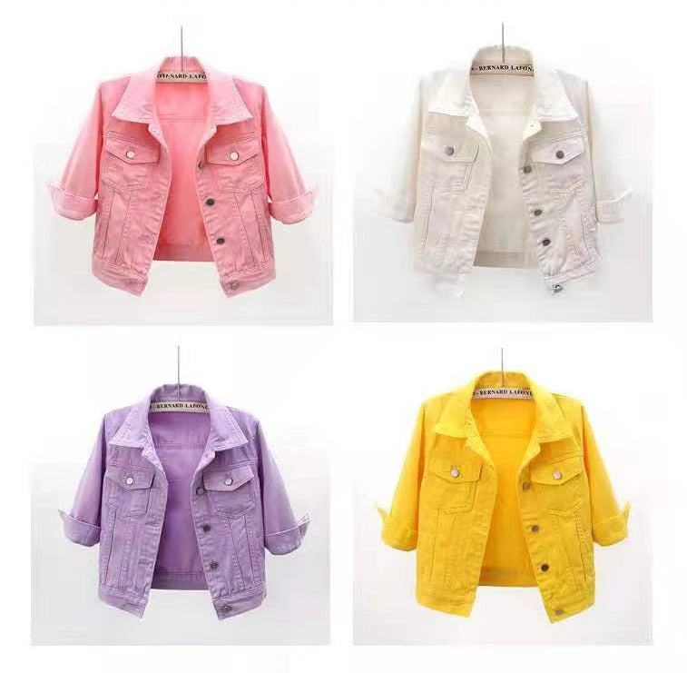 Women Cotton Denim Jacket Casual Spring Autumn Coat