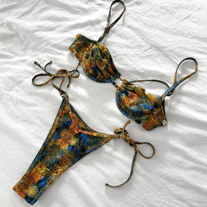 Dot Micro Bikini Women Swimwear Push Up Bathing Suit