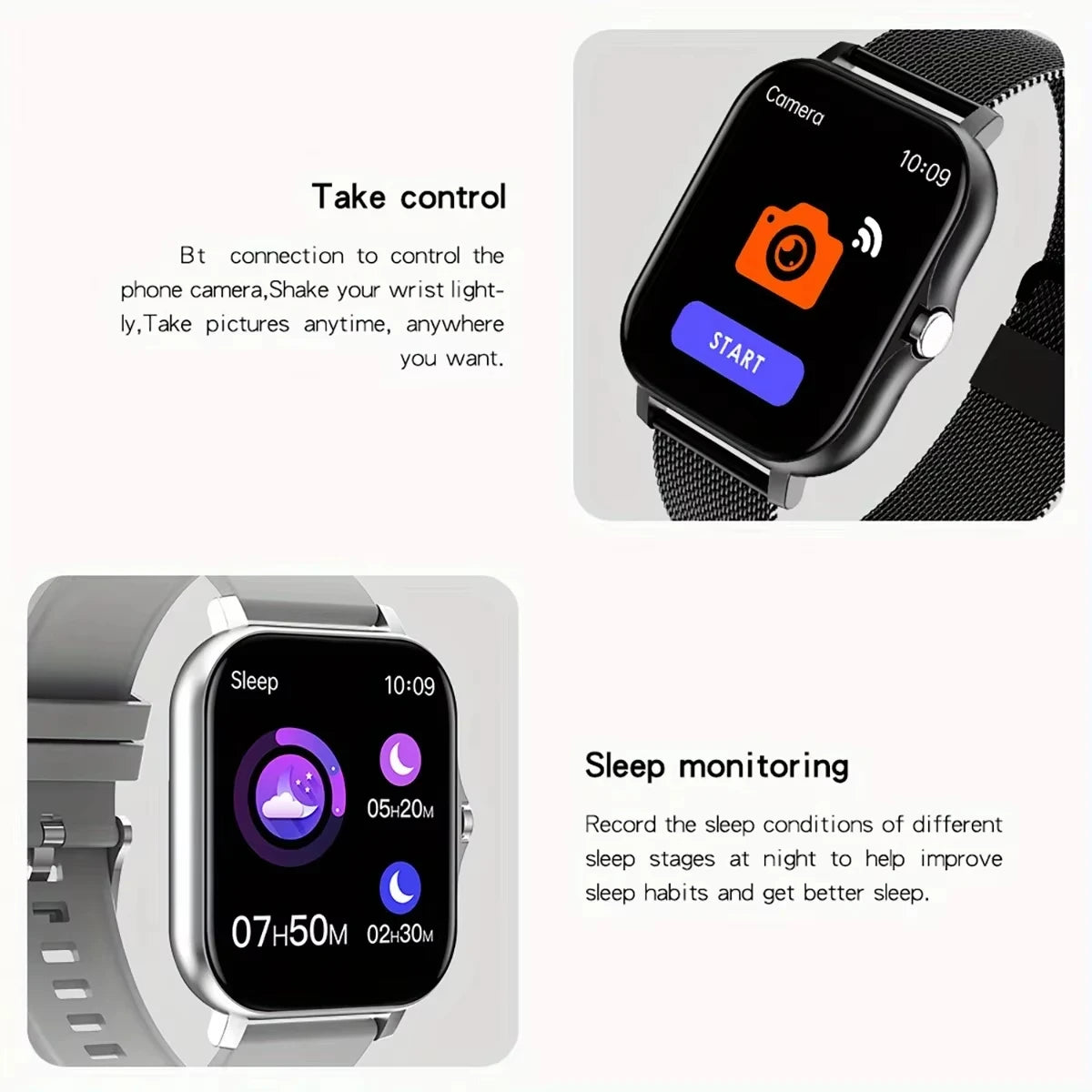 LAXASFIT Smart Watch Full Touch Sports Fitness Watch