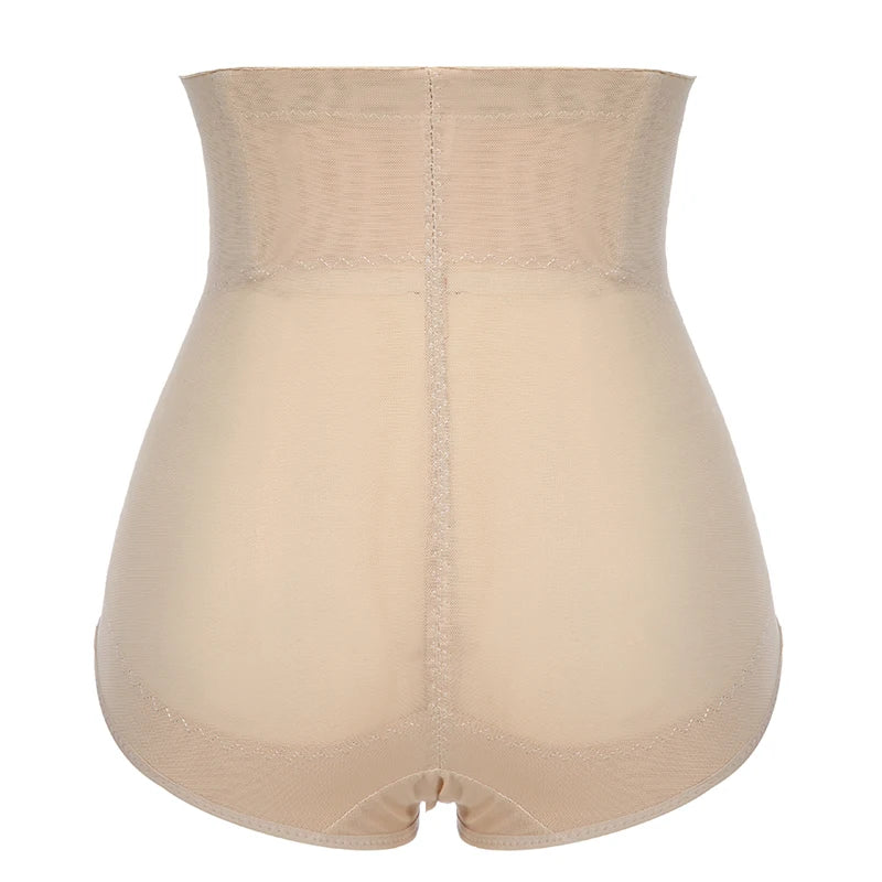 High Waisted Body Shaper Control Panties Black Beige