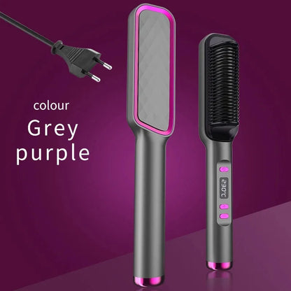 Electric Hot Comb Straight Hair Straightener Brush