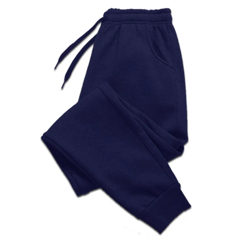 Men's Casual Polyester Sweatpants for Gym and Jogging