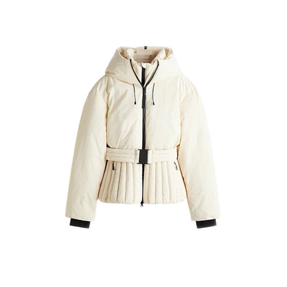 Hooded One-Piece Ski Jumpsuit for Women Windproof Outwear