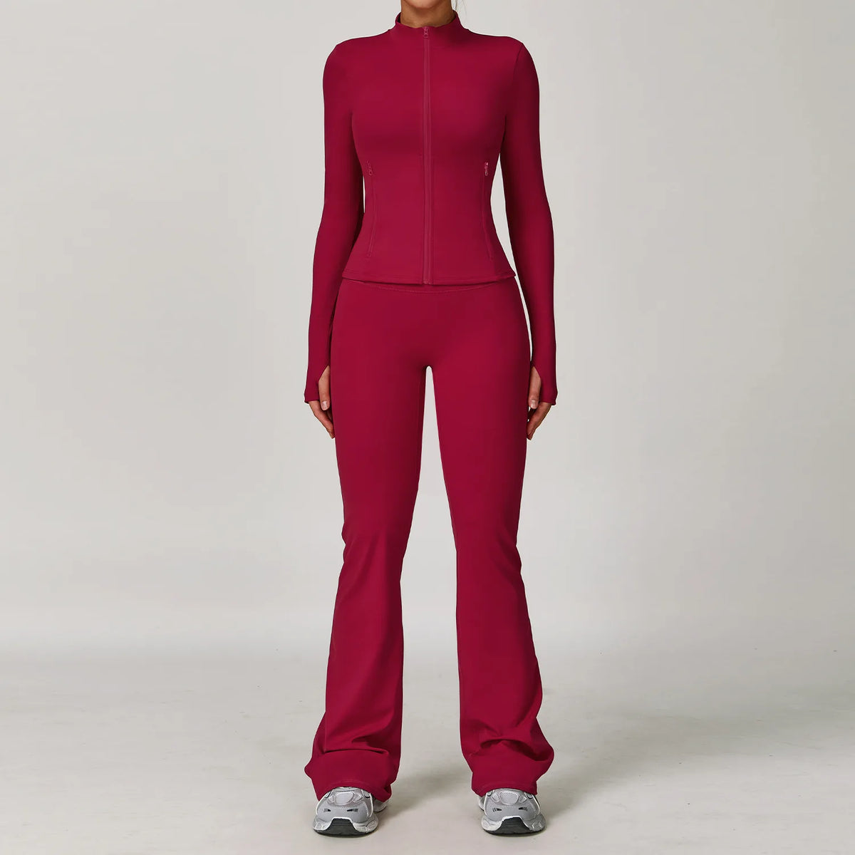 Yoga Suit Sports Set for Women Long Sleeve Athletic Wear