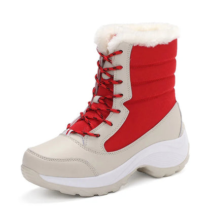 Women’s Waterproof Ankle Snow Boots with Fur Lining