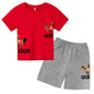 Kids Casual O-neck T-shirt and Pants Set