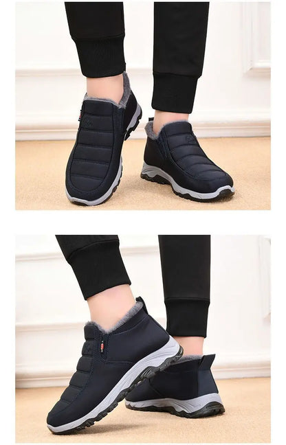 Men's Cotton Casual Ankle Boots for Winter