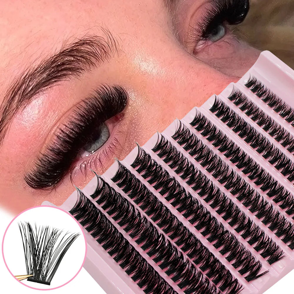 DIY Cluster Lashes 8-16mm Synthetic Hair Extensions