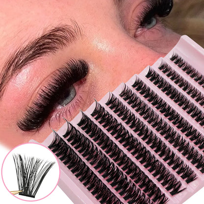 DIY Cluster Lashes 8-16mm Synthetic Hair Extensions
