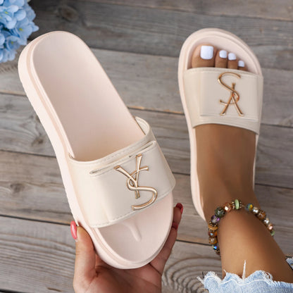 Women’s Platform Slides Casual Non-Slip Slippers