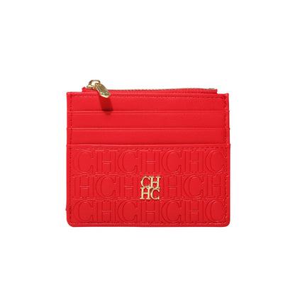 CH Women's Zipper Wallet with Letter Decoration