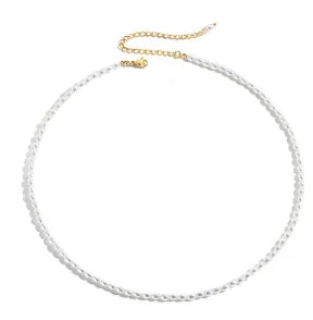 Vintage Textured Stainless Steel Necklace