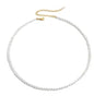Vintage Textured Stainless Steel Necklace