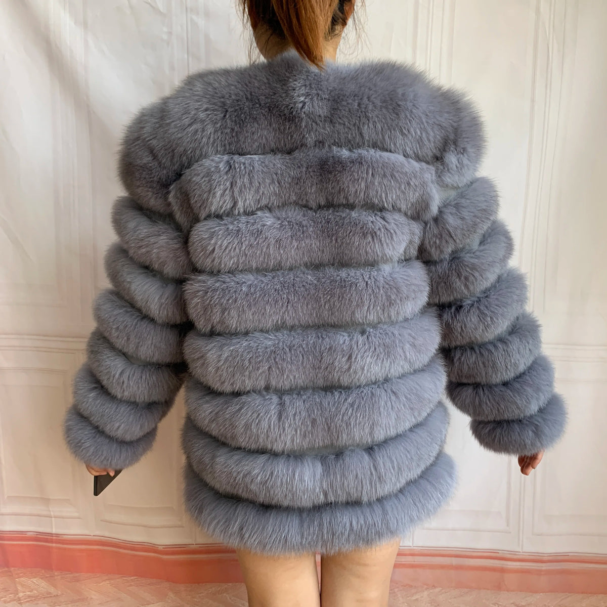 4in1 Real Fox Fur Coat for Women