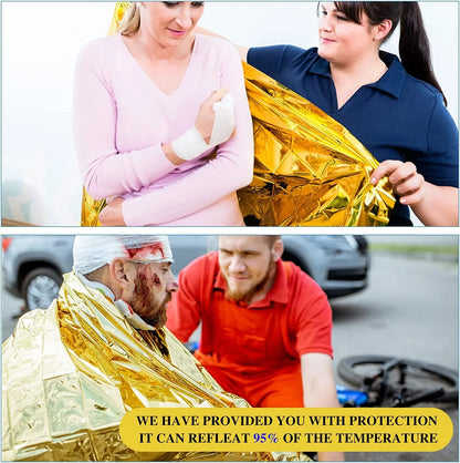 Gold Emergency Blanket Waterproof Insulation Tool 160x210cm