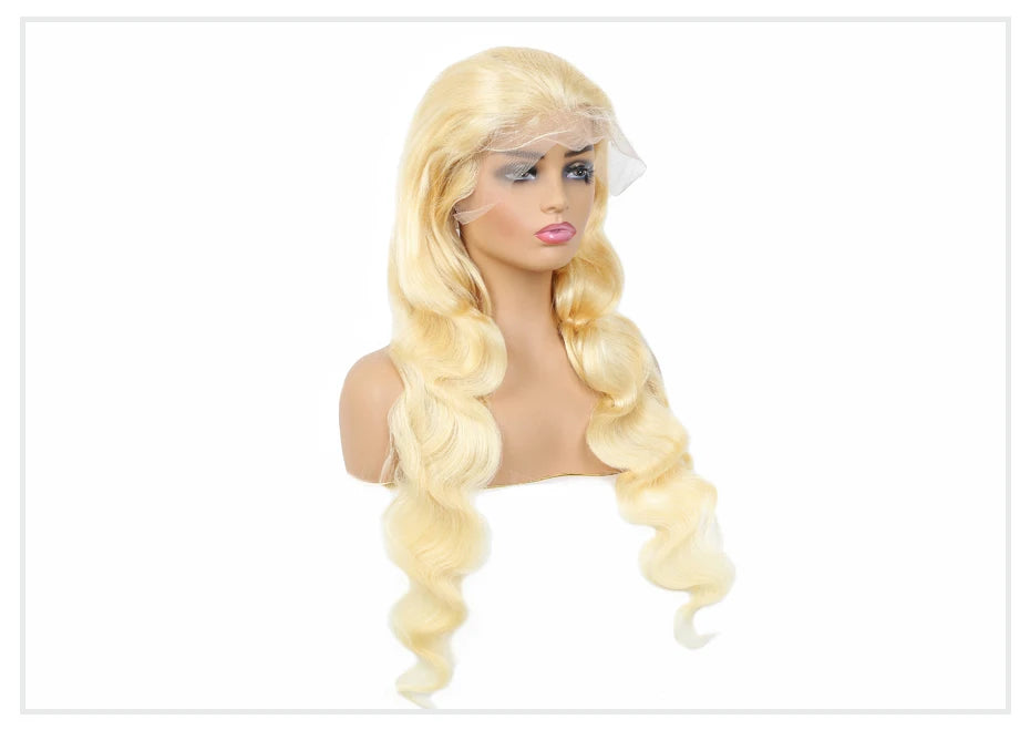 Honey Blonde Body Wave Lace Frontal Wig Brazilian Hair