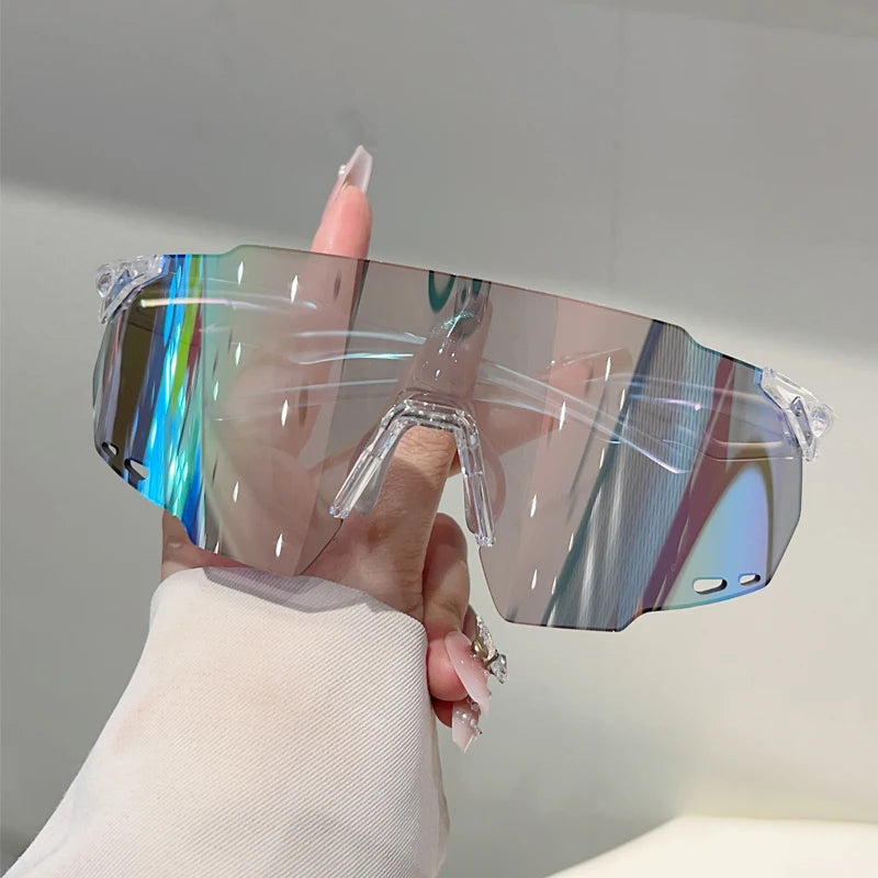KAMMPT Rimless Oversized Sports Sunglasses