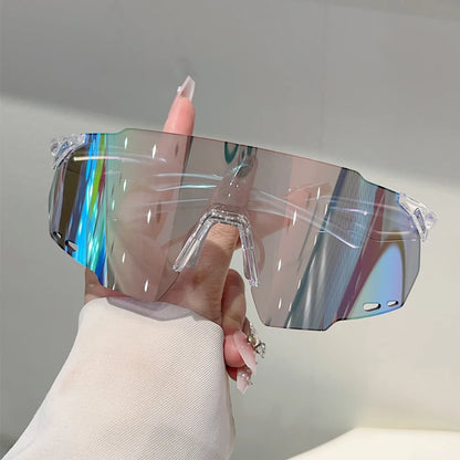 KAMMPT Rimless Oversized Sports Sunglasses