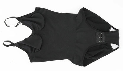 Low Back Bodysuit Shapewear for Women Black