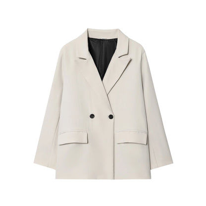 Elegant Double Breasted Blazer Coat for Women