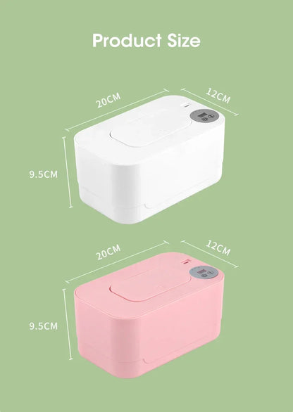 Baby Wipe Warmer with LED Display Portable USB Charge