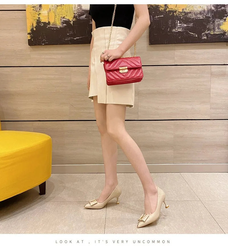 Pointed Toe Stiletto Heels Women's Office Pumps