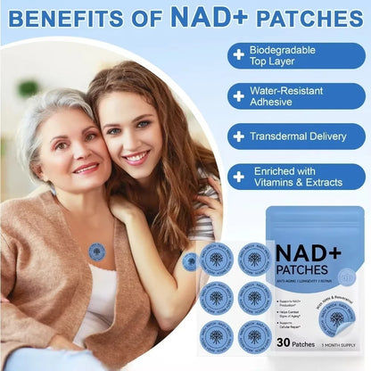 30PCS NAD+ Body Management Patch Skin Friendly Support Sticker
